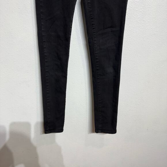 American Eagle Black Super Super Stretch Hi Rise Jeggings Jeans Sz 2 - Picture 4 of 14